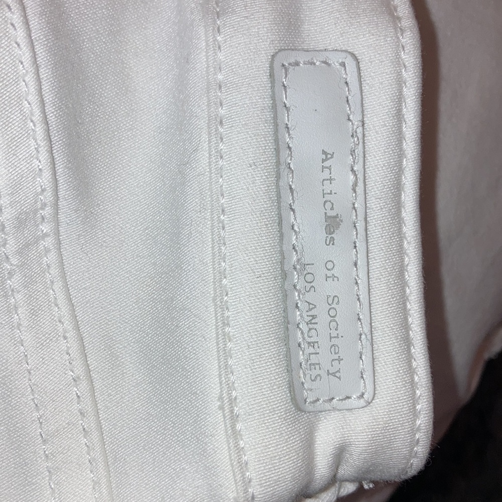 Articles of society white distressed straight leg jeans size 29 - Picture 10 of 16